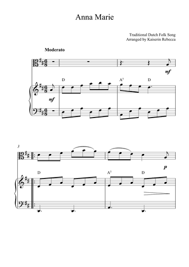 Anna Marie (arr. Kaiserin Rebecca)