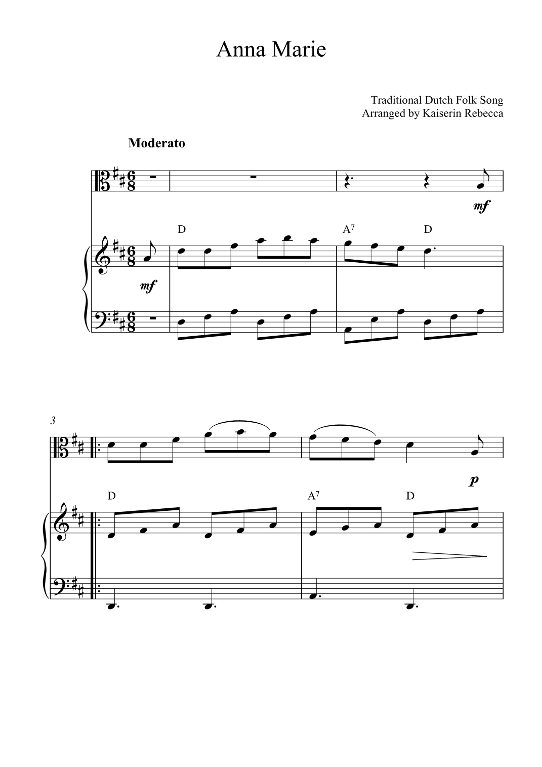Anna Marie (arr. Kaiserin Rebecca)