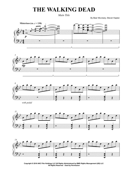 The Walking Dead - Main Title (arr. Flavio Regis Cunha)