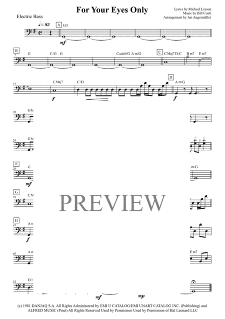 For Your Eyes Only (arr. Jan Angermüller)