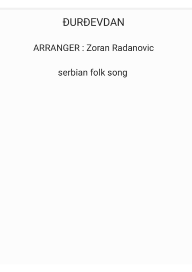 Ðurdevdan - Djurdjevdan - Ederlezi - for Bb trumpet duet (arr. Zoran Radanovic)