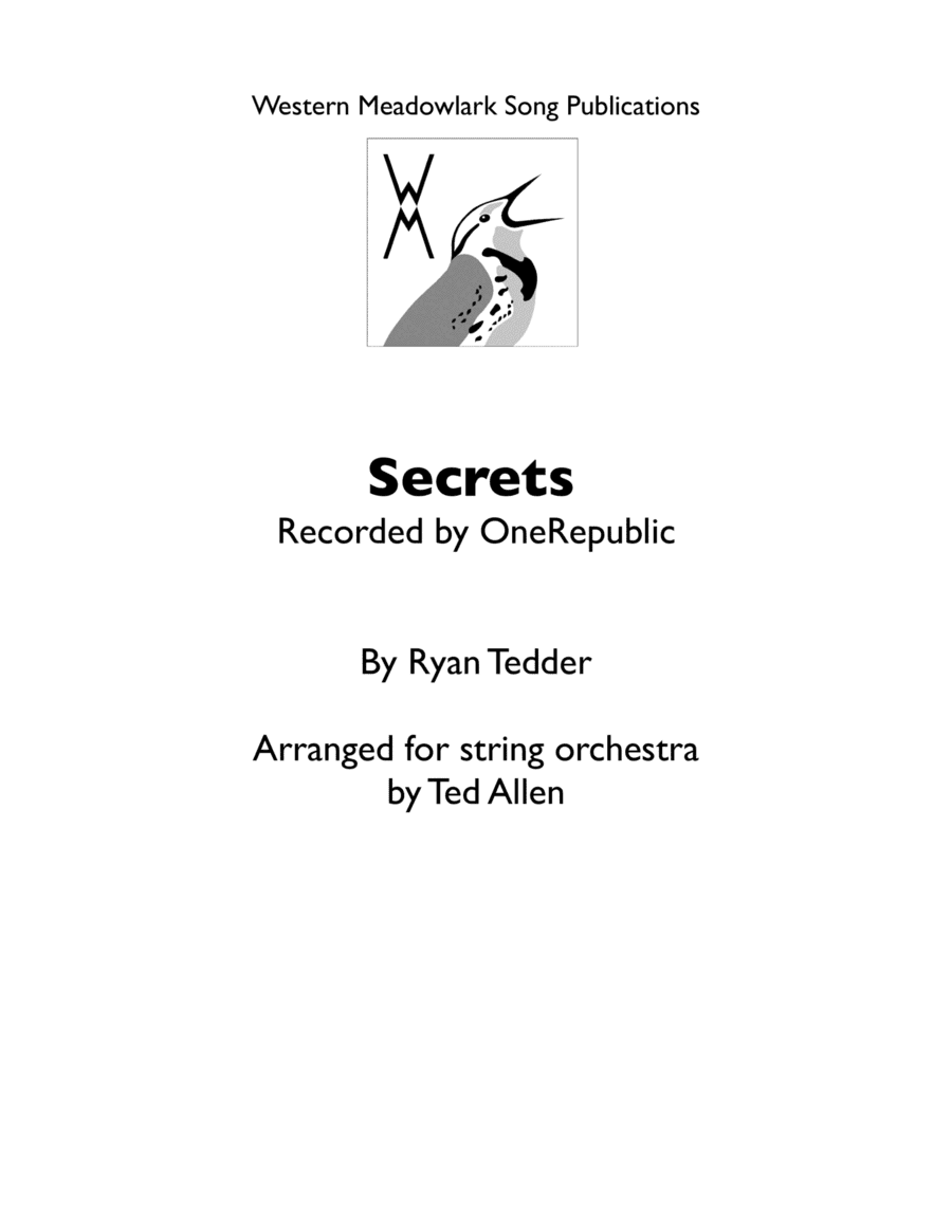 Secrets (arr. Ted Allen)