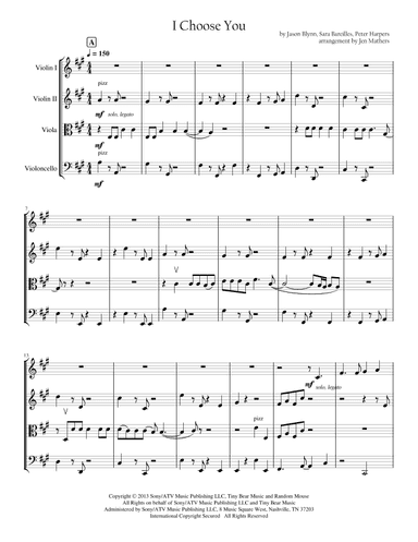 I Choose You (arr. Jen Mathers)