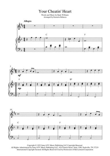 Your Cheatin' Heart (arr. Kaiserin Rebecca)