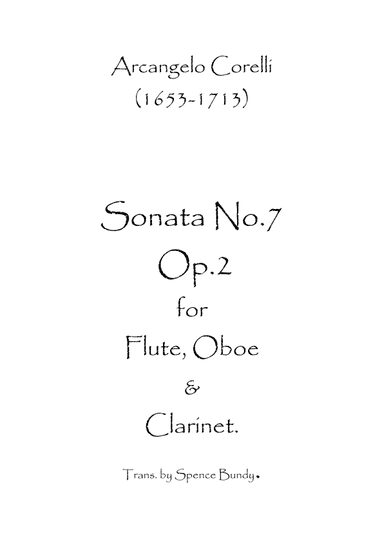 Sonata No.7 Op.2 (arr. Spence Bundy)