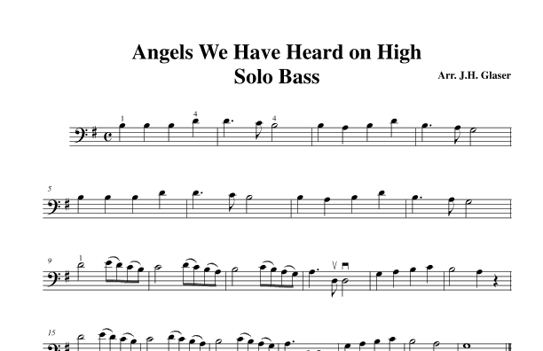 Angels We Have Heard on High (arr. Jeremy Glaser)