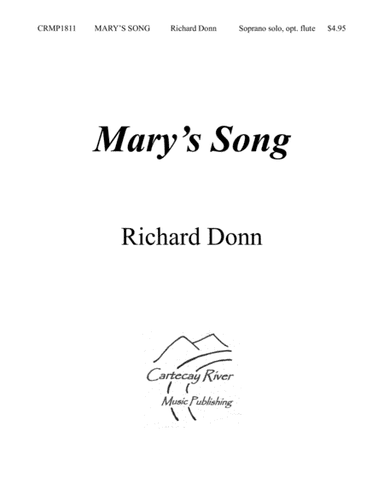 MARY'S SONG ~ Sop. solo, opt. flute