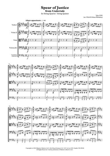 Spear of Justice (from Undertale) (arr. VEACH Music Workshop)