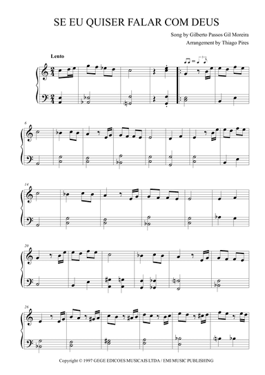 Se Eu Quiser Falar Com Deus (arr. Thiago Pires)