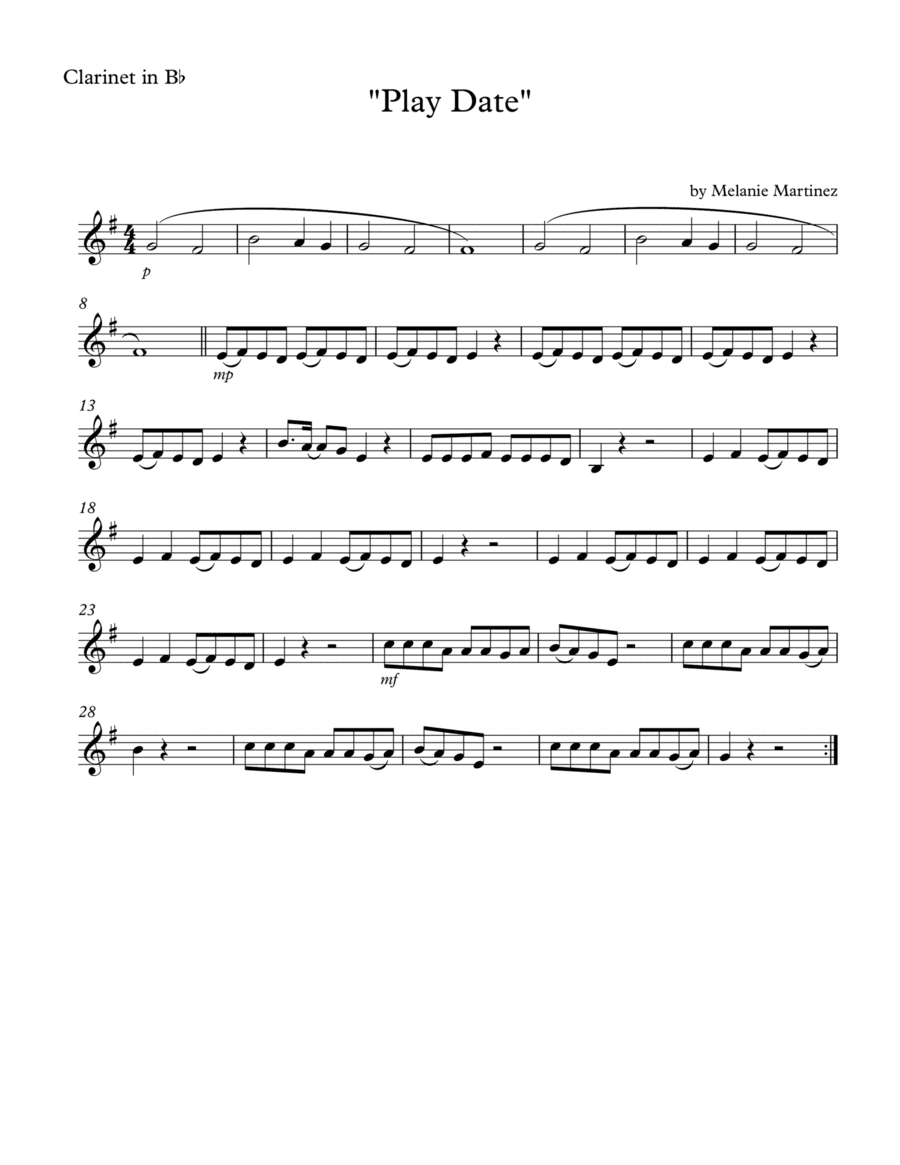 Play Date (arr. SongBird Music)