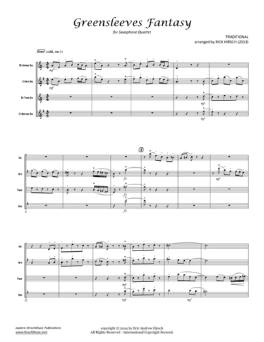 Greensleeves Fantasy (arr. Rick Hirsch)