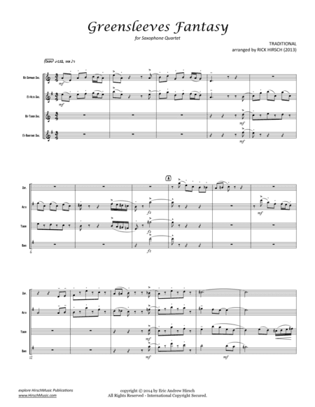 Greensleeves Fantasy (arr. Rick Hirsch)