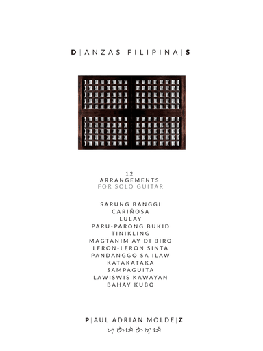 Danzas Filipinas (12 Arrangements for Solo Guitar) (arr. Paul Adrian Moldez)
