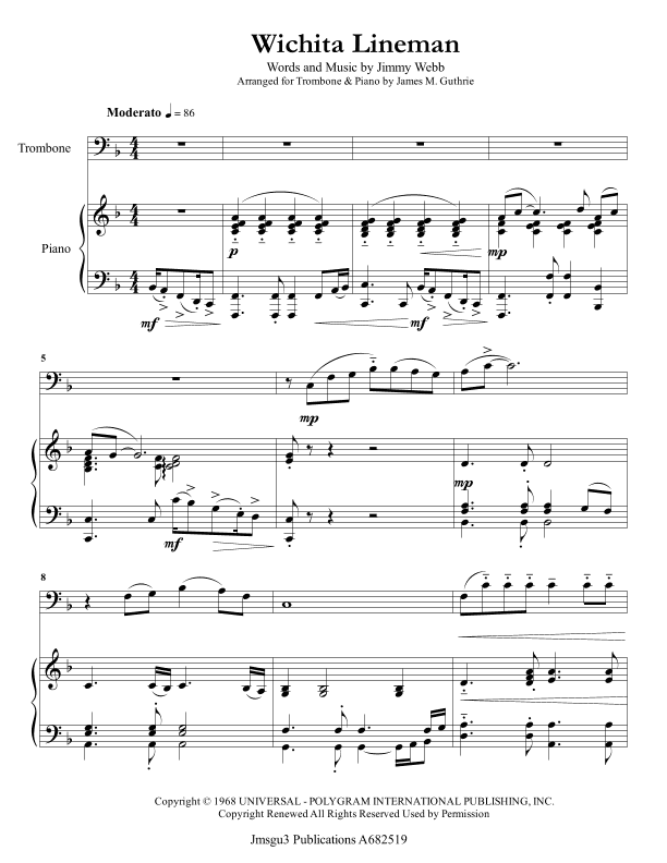 Wichita Lineman (arr. James M. Guthrie)
