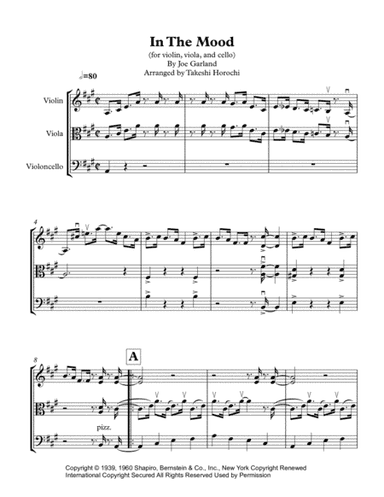 In The Mood (arr. Takeshi Horochi)