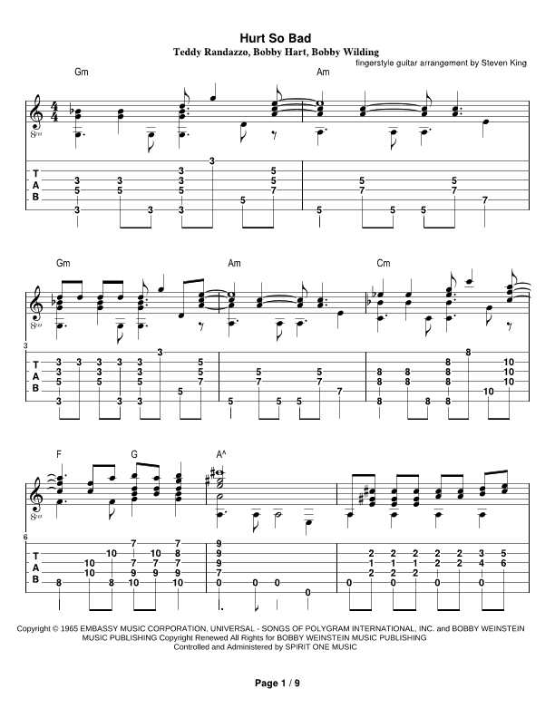 Hurt So Bad (arr. Steven Michael King)