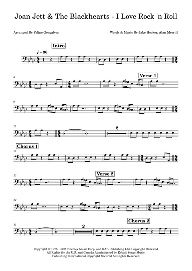 I Love Rock 'n Roll (arr. Felipe Gonçalves)