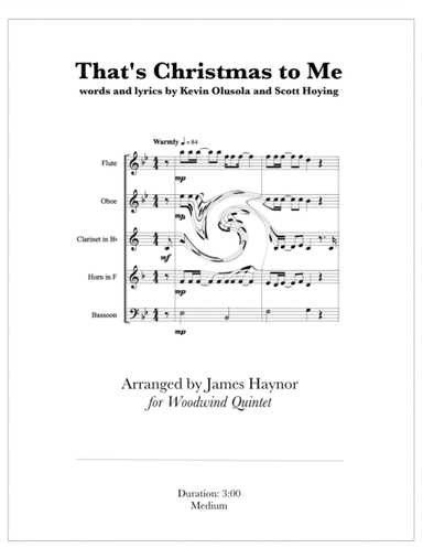 That's Christmas to Me (arr. James Haynor)