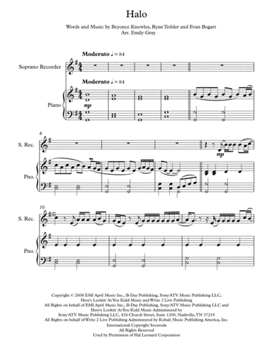 Halo (arr. Emily Gray)