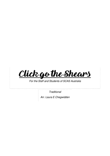 Click go the Shears for Beginner String Orchestra (arr. Laura Chegwidden)