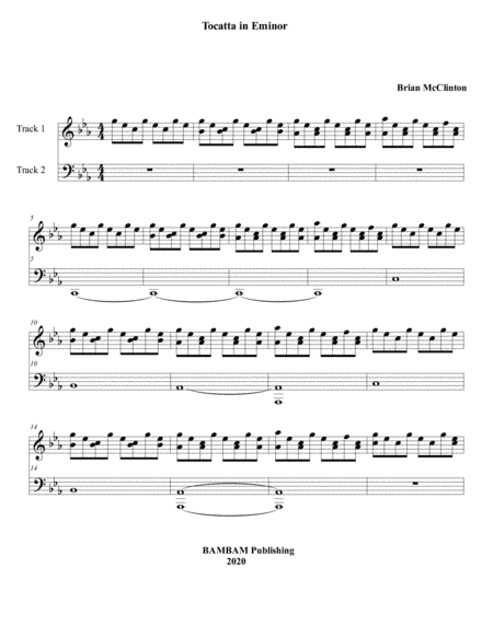 Tocatta For Organ