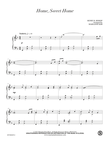 Home, Sweet Home (arr. Marianne Kim)