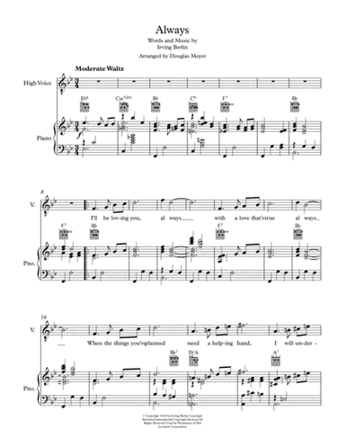Always (arr. Douglas Meyer)
