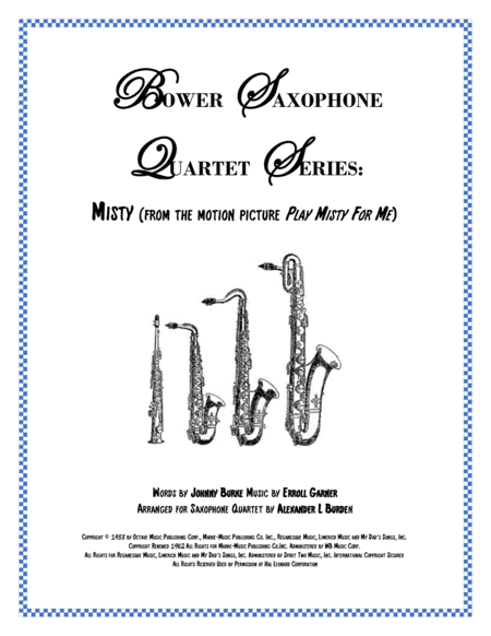 Misty (arr. Alexander L Burden)