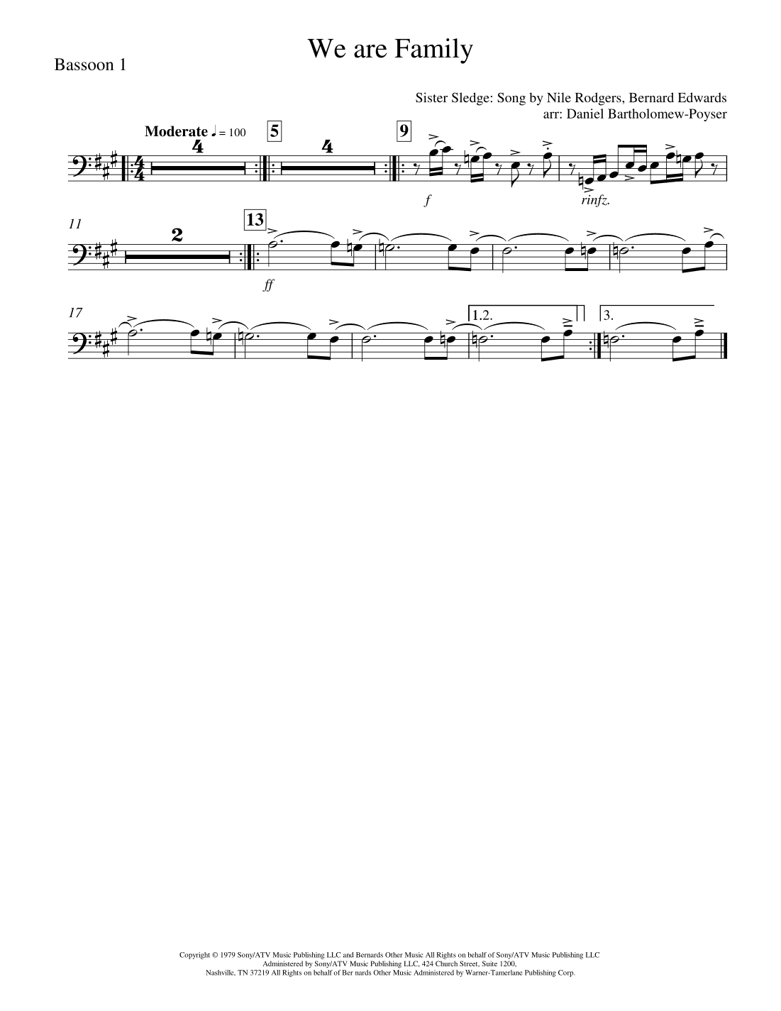 We Are Family (arr. Daniel Bartholomew-Poyser)