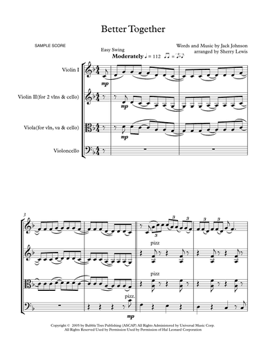 Better Together (arr. Sherry Lewis)