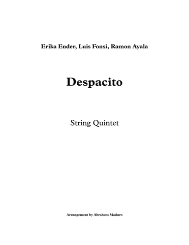 Despacito (arr. Abraham Maduro)