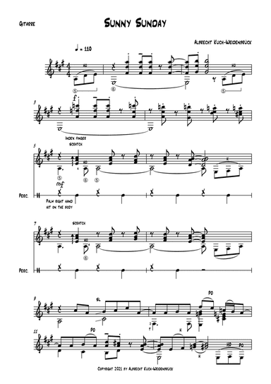Sunny Sunday - Solo guitar