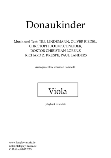 Donaukinder (arr. Christian Roßmeißl)