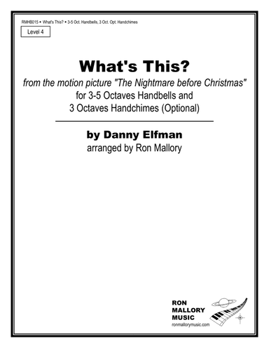 What's This? (arr. Ron Mallory)