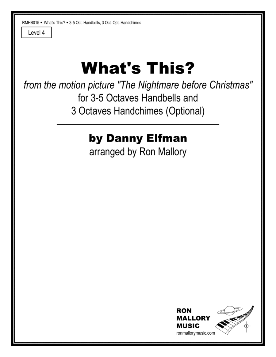 What's This? (arr. Ron Mallory)