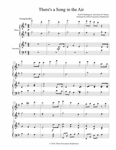 There's a Song in the Air (piano duet) (arr. Ellen Foncannon Stephenson)