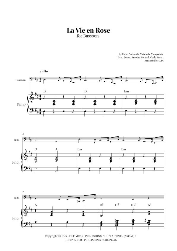 La Vie En Rose (arr. GDJ)