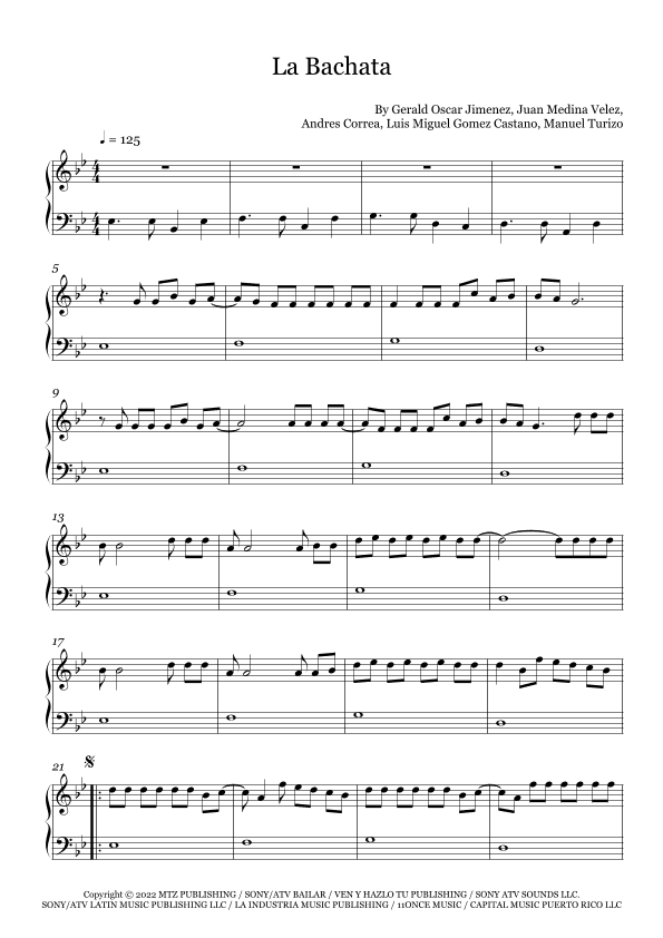 La Bachata (arr. Fernanda Moura)