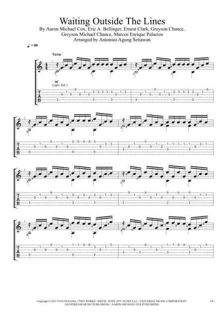 Waiting Outside The Lines (arr. Antonius Agung Setiawan)