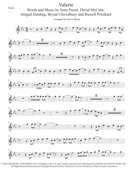 Valerie (arr. Kevin Busse)