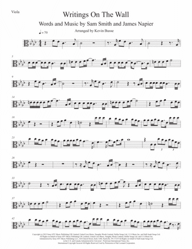 Writing's On The Wall from the film SPECTRE (arr. Kevin Busse)