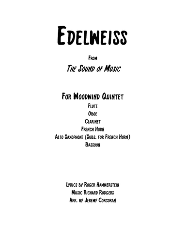 Edelweiss (arr. Jeremy Corcoran)