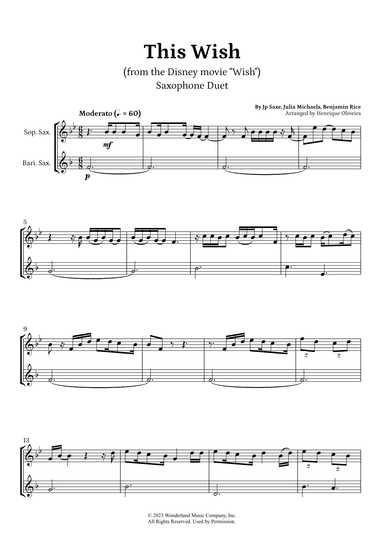 This Wish (arr. Henrique Oliveira)