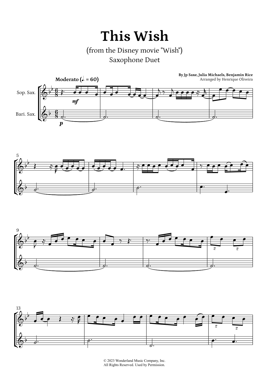 This Wish (arr. Henrique Oliveira)