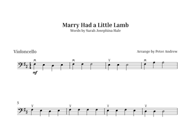 Marry Had  a Little Lamb (arr. Peter Andrew)