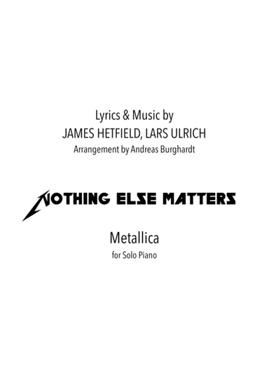 Nothing Else Matters (arr. Andreas Burghardt)