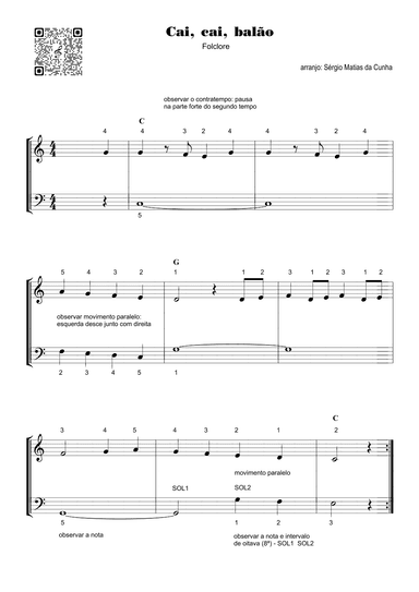 Cai, cai, balão - Fase1 (arr. Sérgio Matias da Cunha)