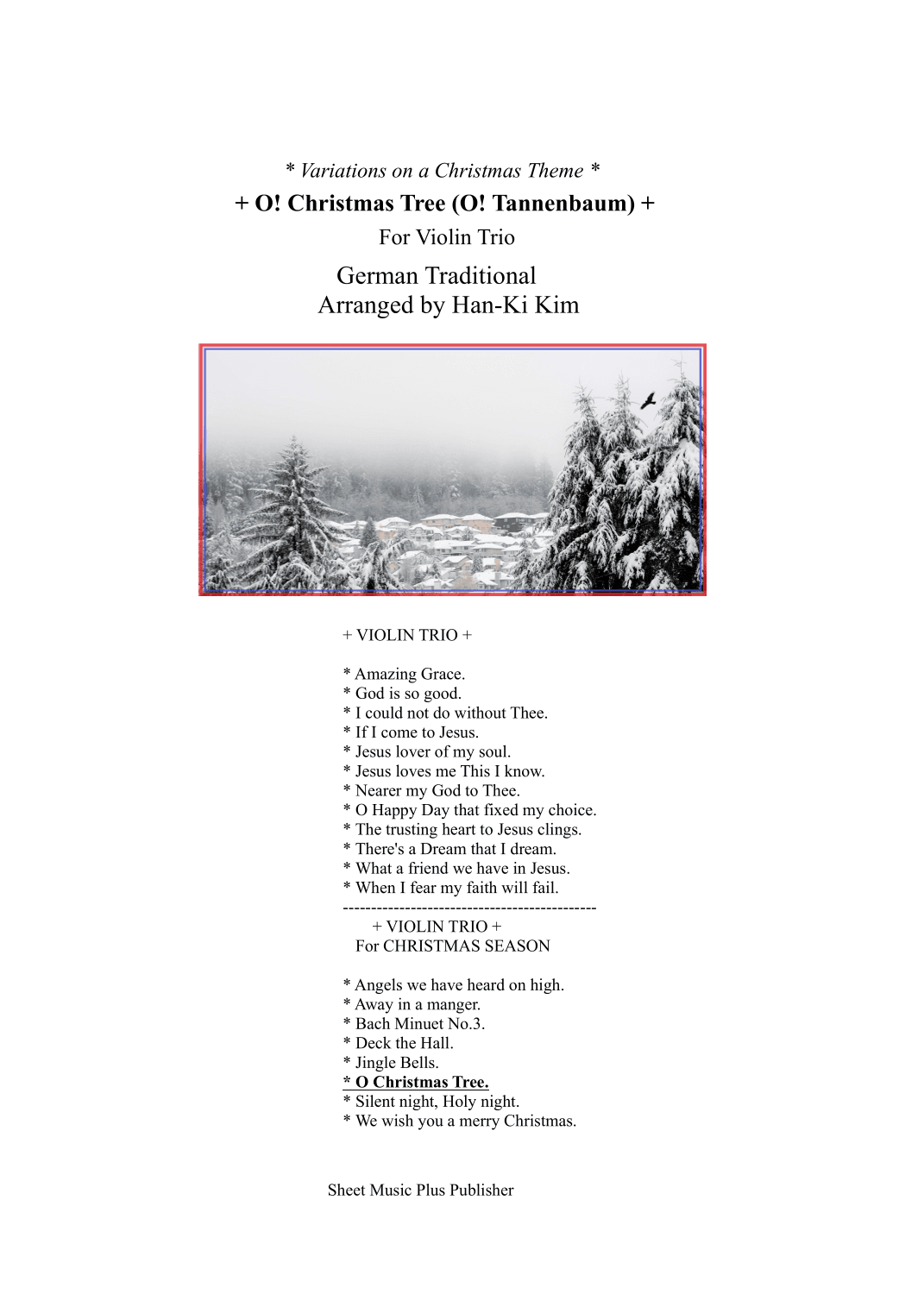 O Christmas Tree (For 3 Violins) (arr. Han-Ki Kim)