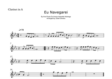 Espontaneo - Eu Navegarei (arr. Josiel Oliveira)