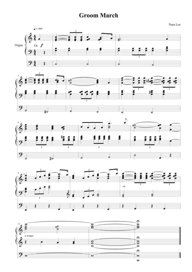 Groom March(Organ)